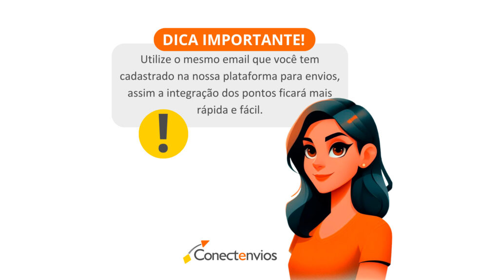 clube conectenvios, clube de pontos, pontos para cashback, envios nacionais e internacionais